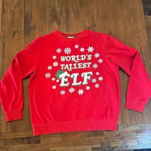 Holiday Time World's Tallest Elf Sweatshirt